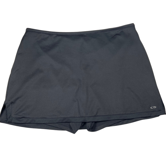 C9 Champion Skort Womens Large Black Athletic Stretch Pockets Tennis Running Gym - Picture 1 of 8